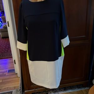 3 items J. Taylor dress size 14and black pants large and shirt large